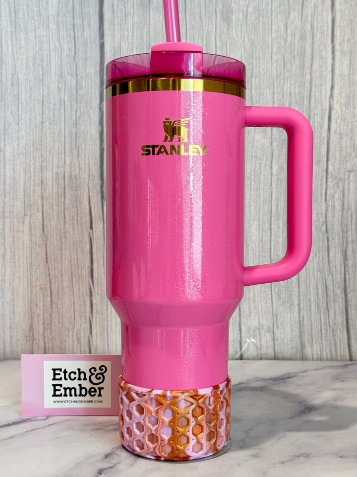 Mexico Pink Remix WAFFLE Tumbler Boot -fits 20-40oz New!