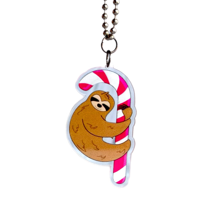 SLOTH CHRISTMAS Charms - Tumbler Handle Charm
