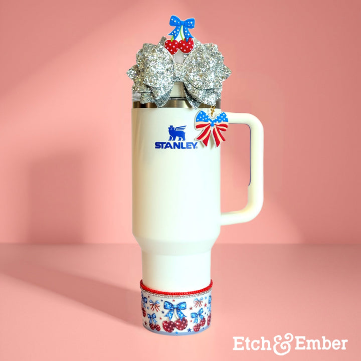 Star-Spangled Cherries Tumbler Boot -fits 20-40oz