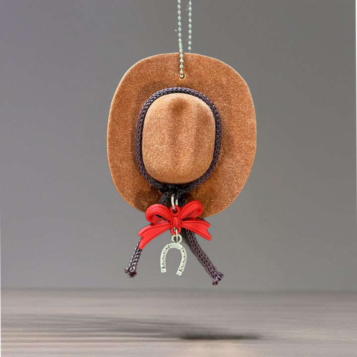 Lucky Cowgirl Hat Charm - Tumbler Handle Charm