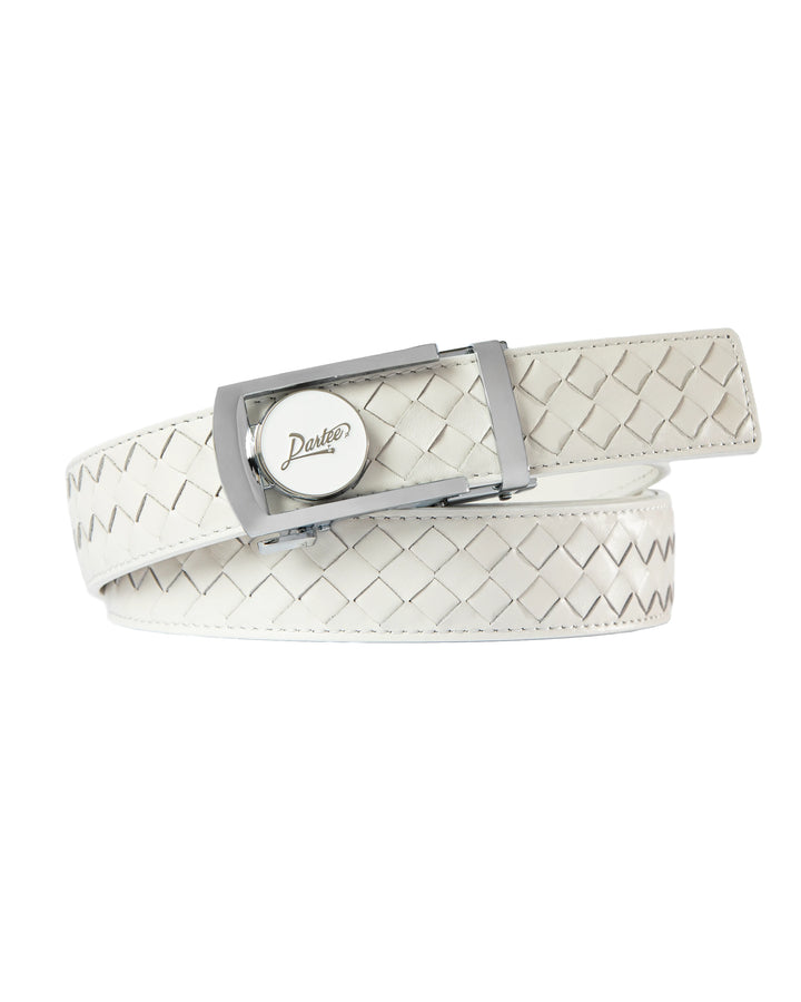 White Braid Golf Belt