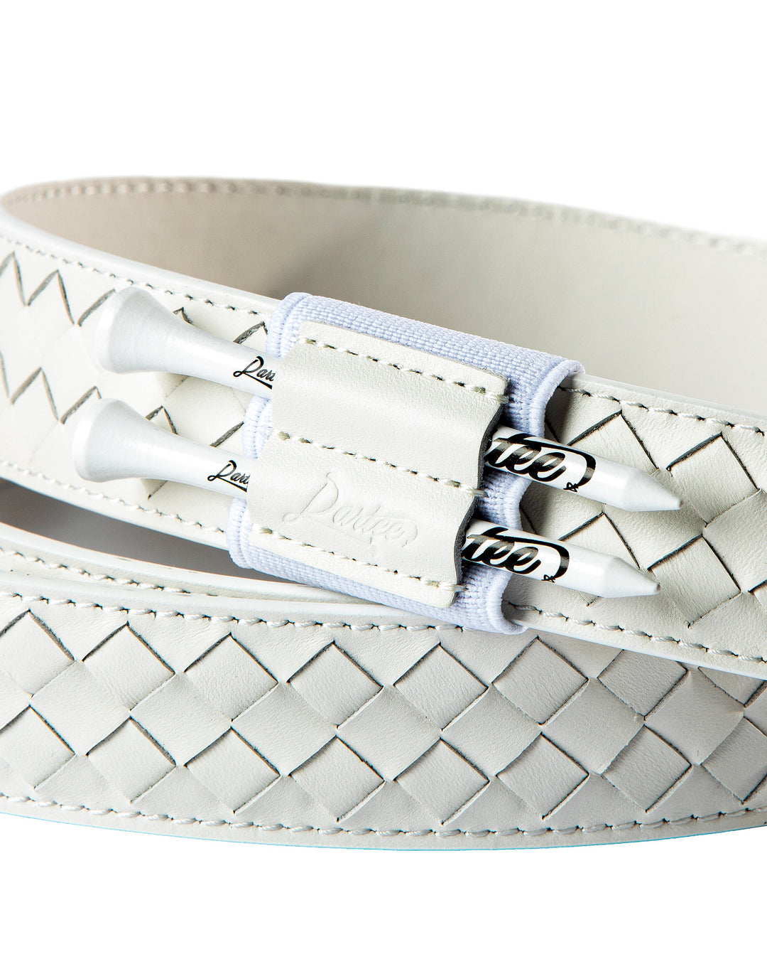 White Braid Golf Belt