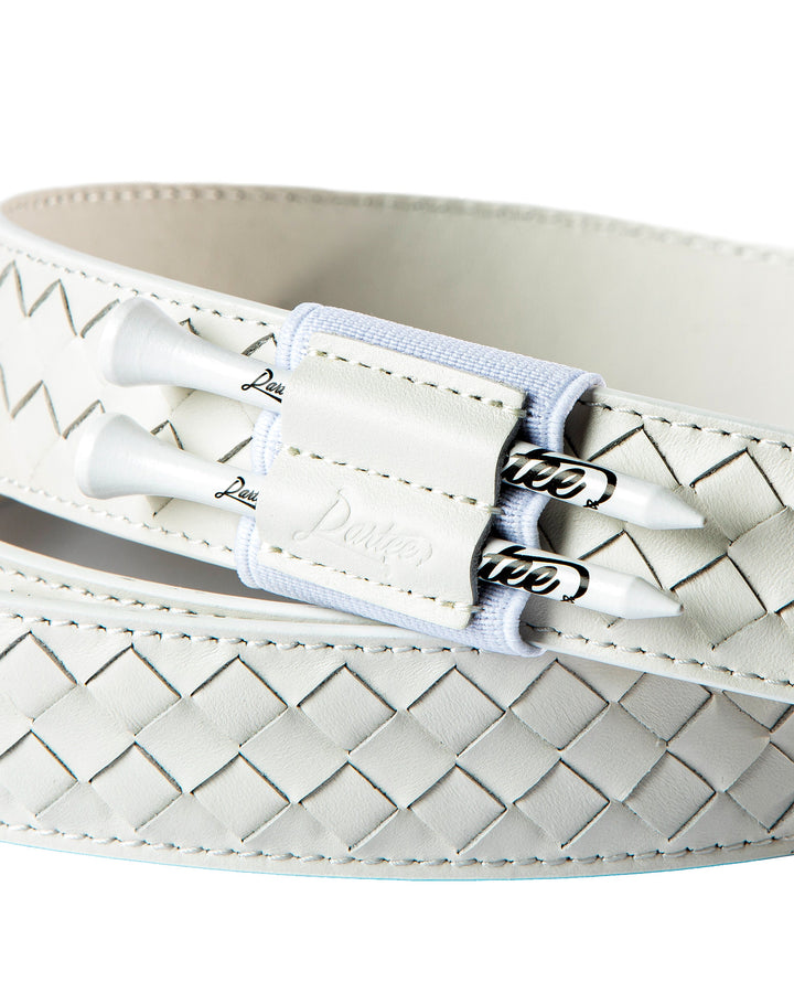 White Braid Golf Belt