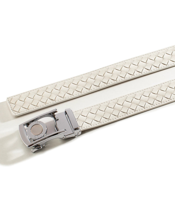 White Braid Golf Belt