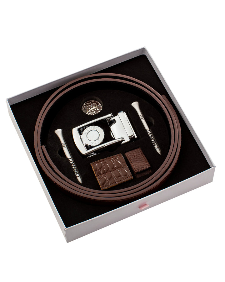 Bayou Brown Gator Golf Belt