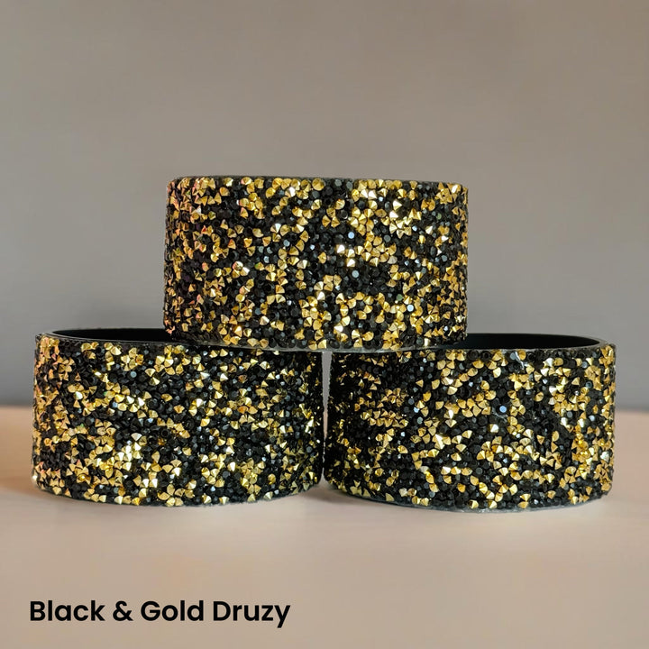 Black & Gold Druzy BLING  Boot