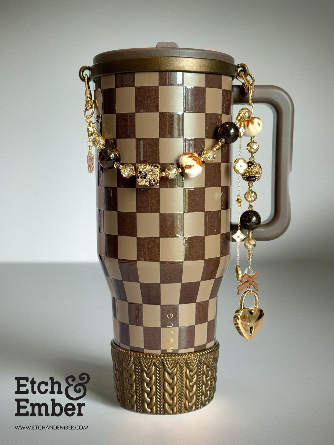 Leopard Luxe Deluxe Tumbler Charm Necklace