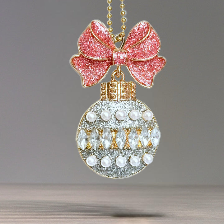 Baby Bow Christmas Charm - Tumbler Handle Charm
