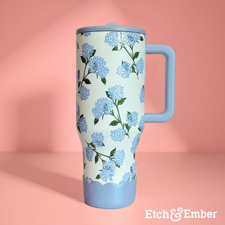Hydrangea HJ Scalloped Tumbler Boot -fits 20-40oz