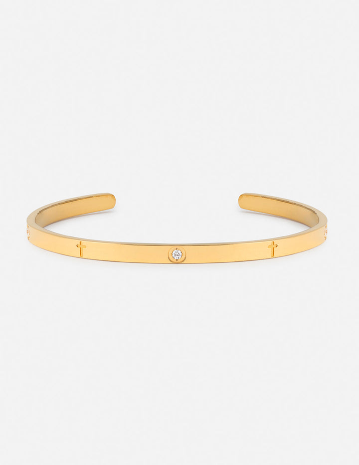 Eternity Gem Cuff Bracelet