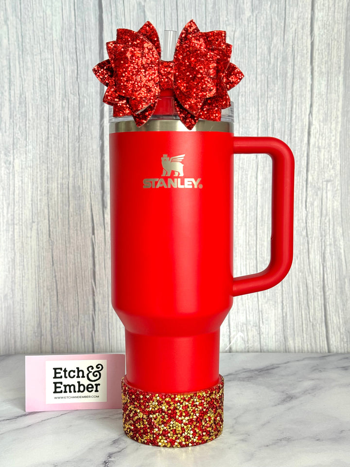 Scarlet Druzy BLING Tumbler Boot -fits 40oz New!