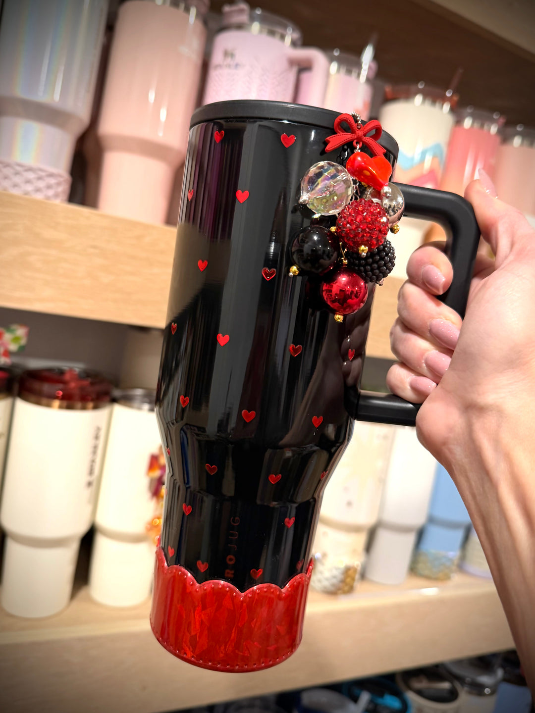 Queen of Hearts Bauble Charm - Tumbler Handle Charm
