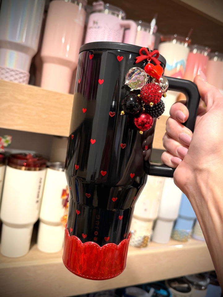 Queen of Hearts Bauble Charm - Tumbler Handle Charm