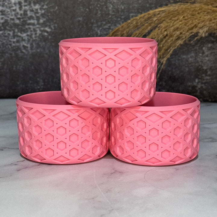 WAFFLE Pink Parade Handle Body Tumbler Boot -fits 20-40oz NEW!