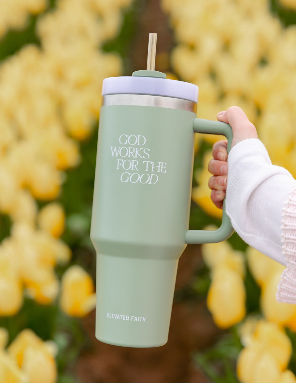God Works for the Good 40 oz Tumbler