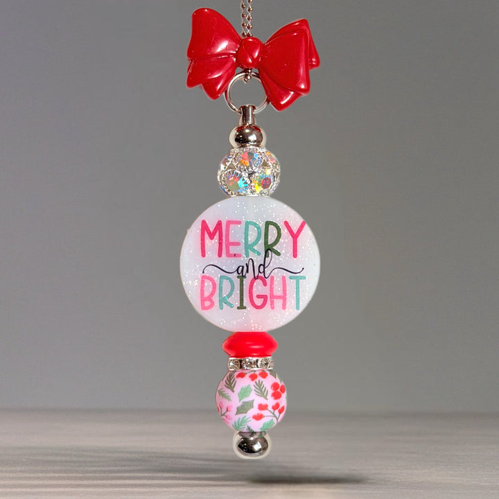 Merry & Bright Light Up Bar Charm - Tumbler Handle Charm