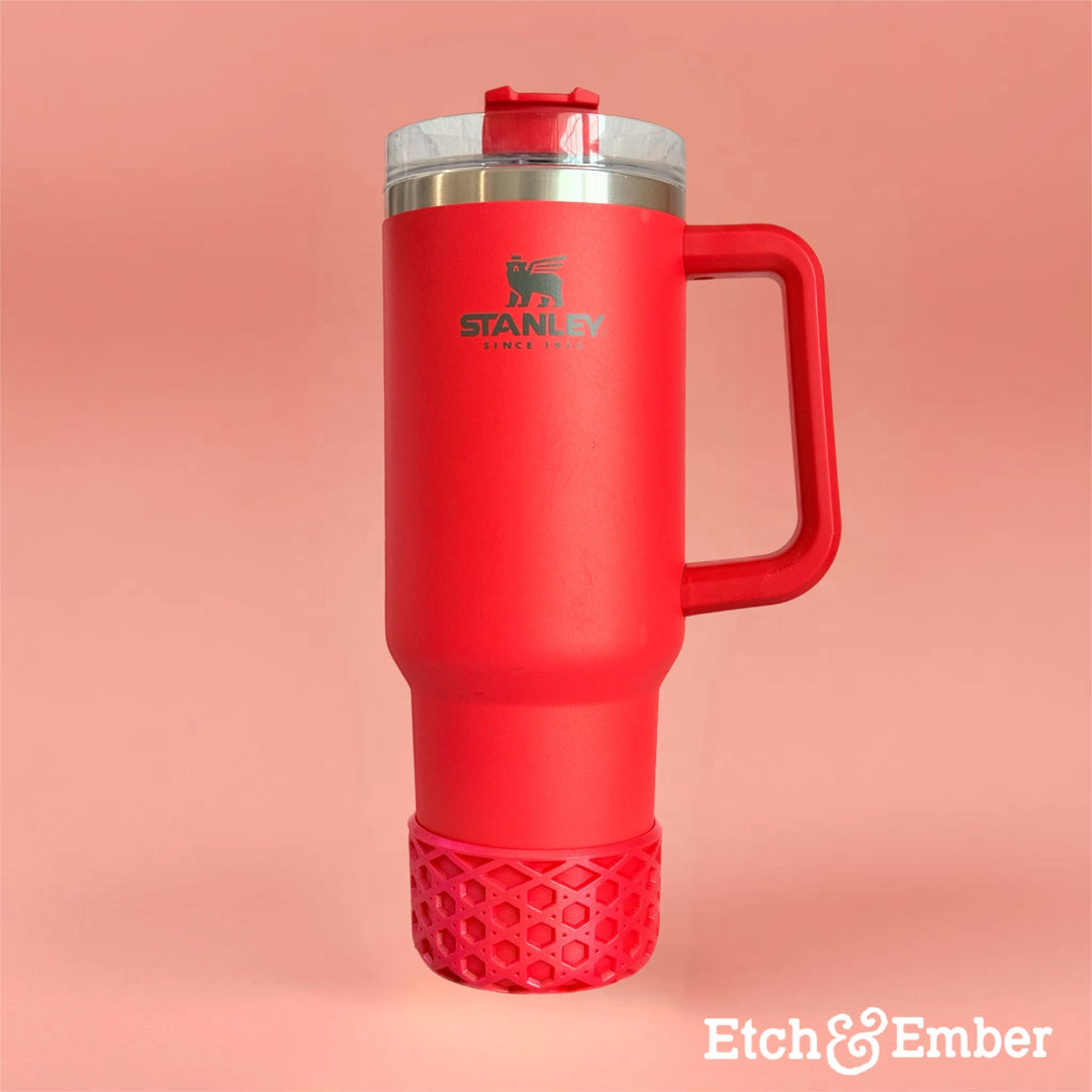 Flame Waffle Tumbler Boot -Fall fits 20-40oz