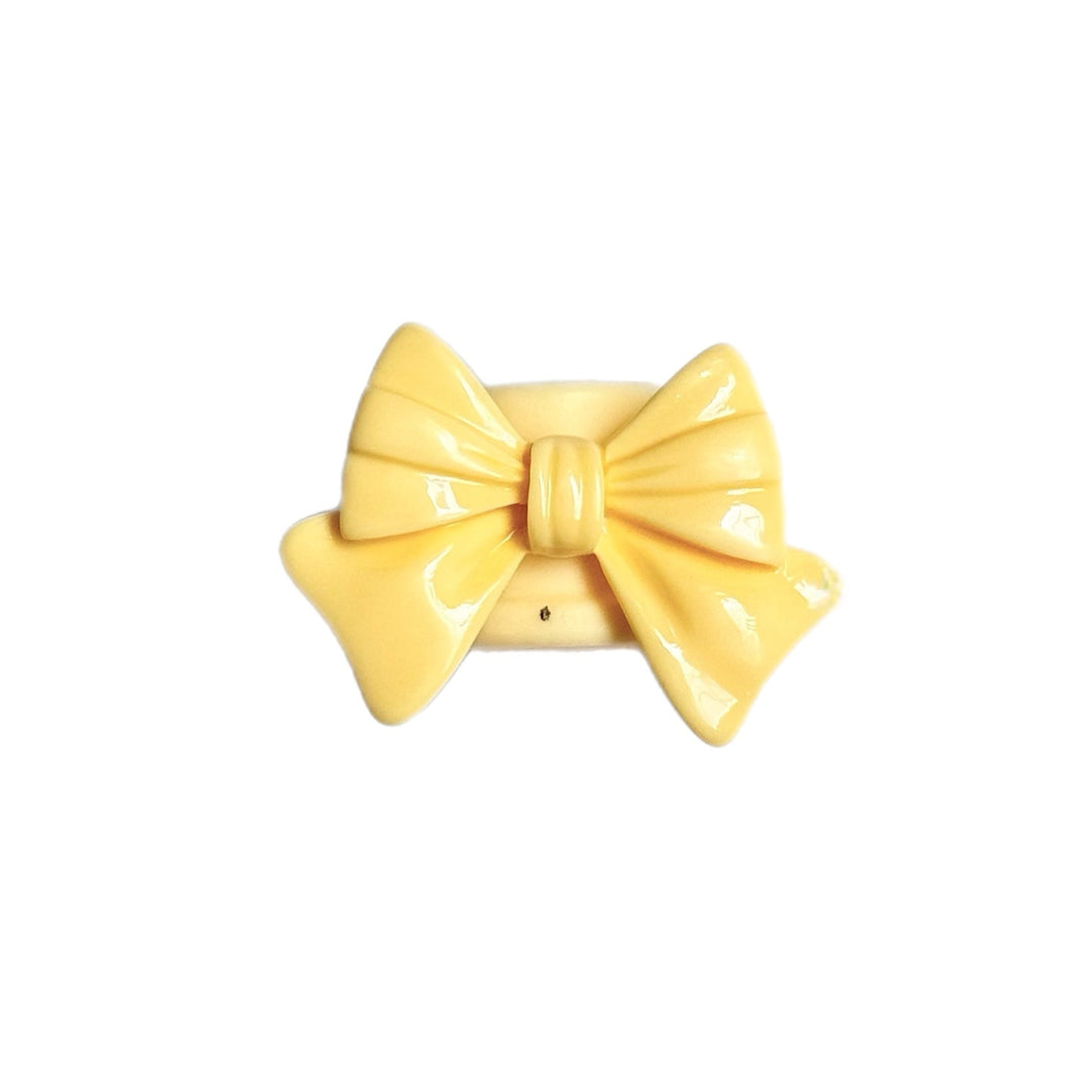 Girly Bow Straw Topper