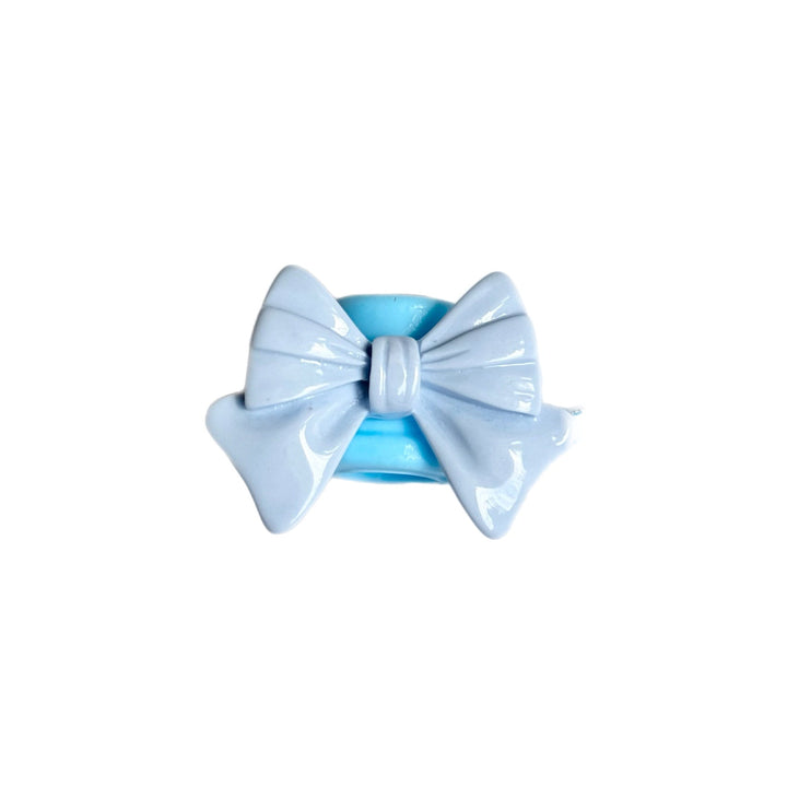 Girly Bow Straw Topper