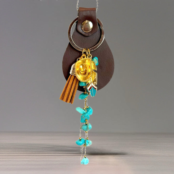 *Limited Edition* Turquoise Trails Charm - Tumbler Handle Charm