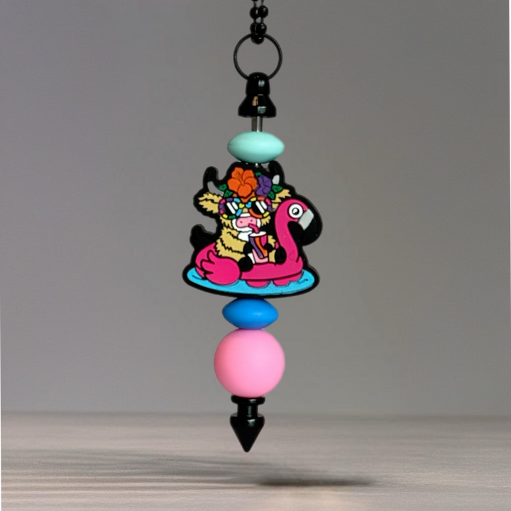 Tropi-cow Vibes Handle Bracelet - Tumbler Handle Charm
