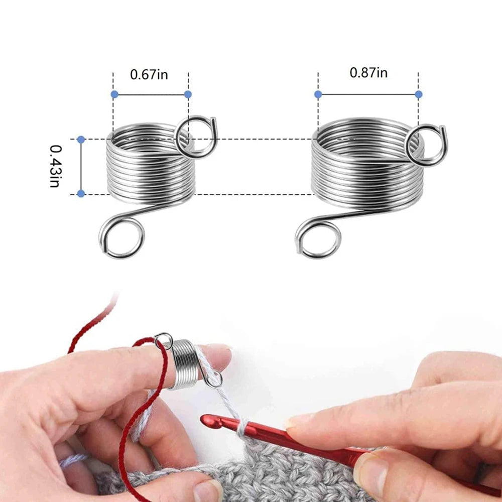 Norwegian Thimble Knitting Yarn Guide Tool Stainless Steel