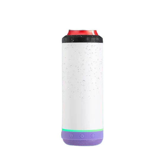 16oz 4 in 1 Blank Sublimation Can cooler Speaker Tumblers Straight Bluetooth music cup stainless steel vacuum insulated Beer Cola Coolers