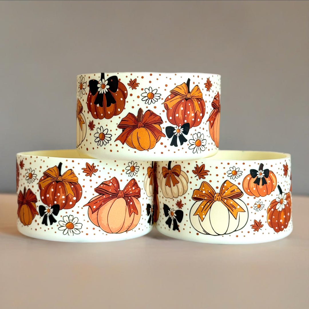 Polka Dot Pumpkins  Boot