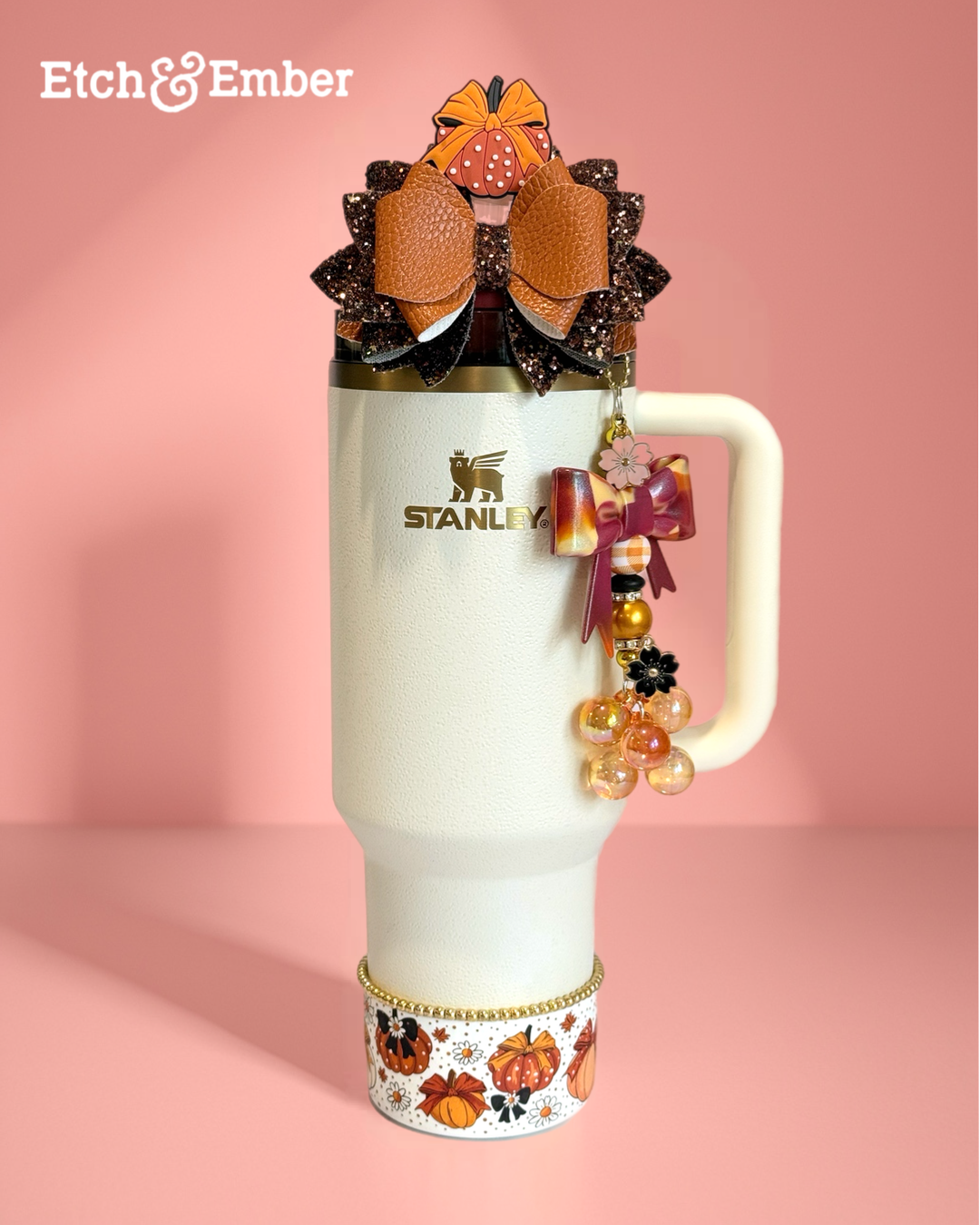 Polka Dot Pumpkins  Boot