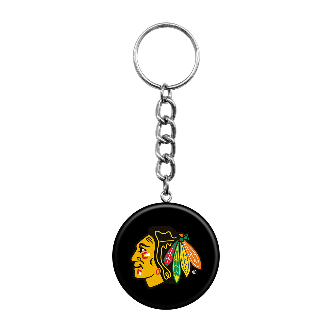 Chicago Blackhawks Mini Hockey Puck Keychain