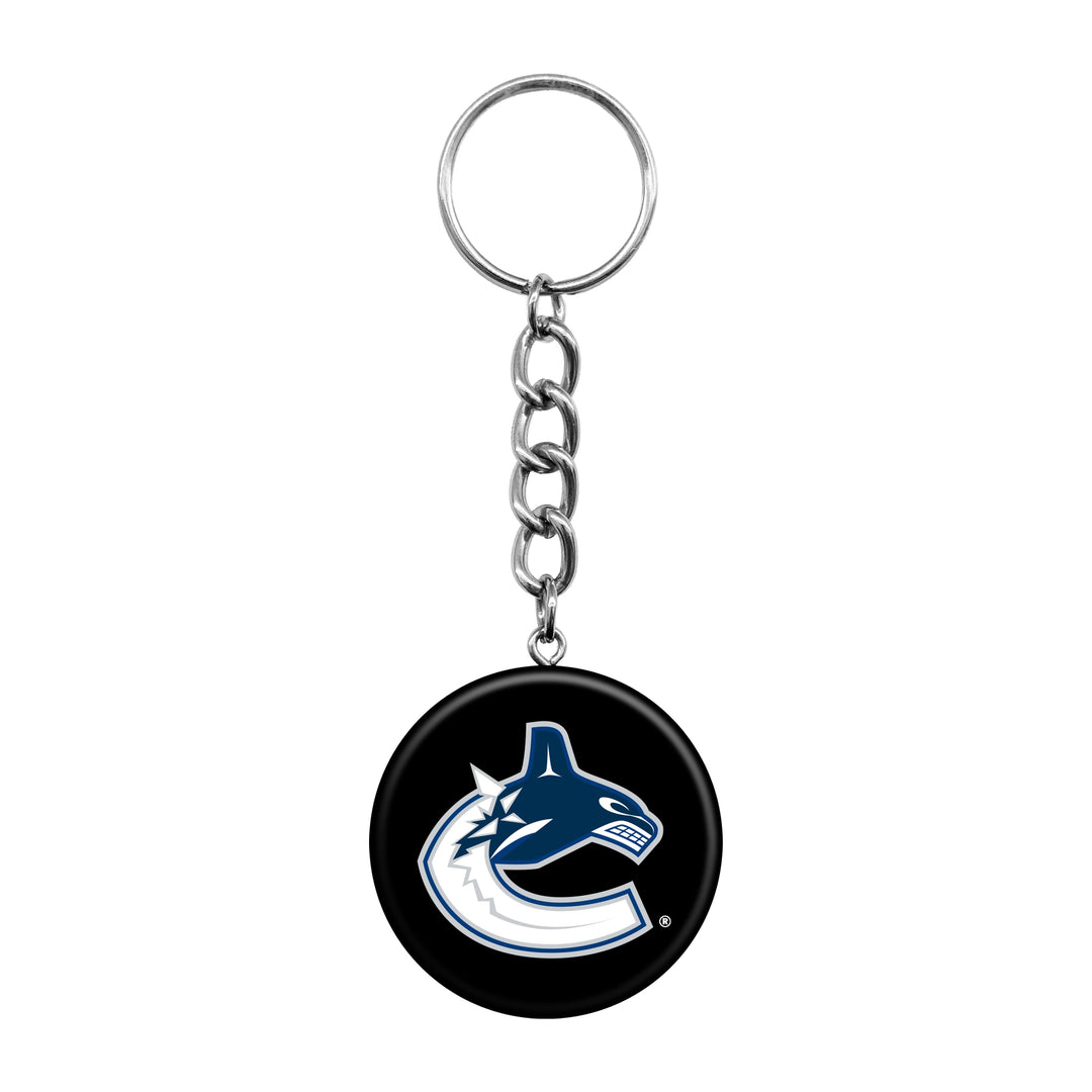 Vancouver Canucks Mini Hockey Puck Keychain