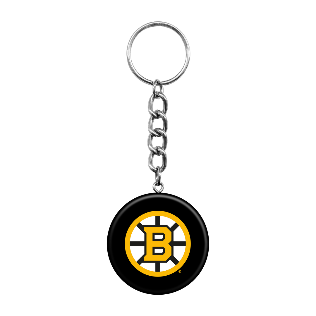 Boston Bruins Mini Hockey Puck Keychain