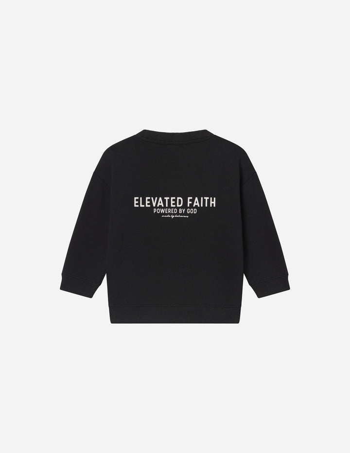 Kingdom Club Black Kids Crewneck