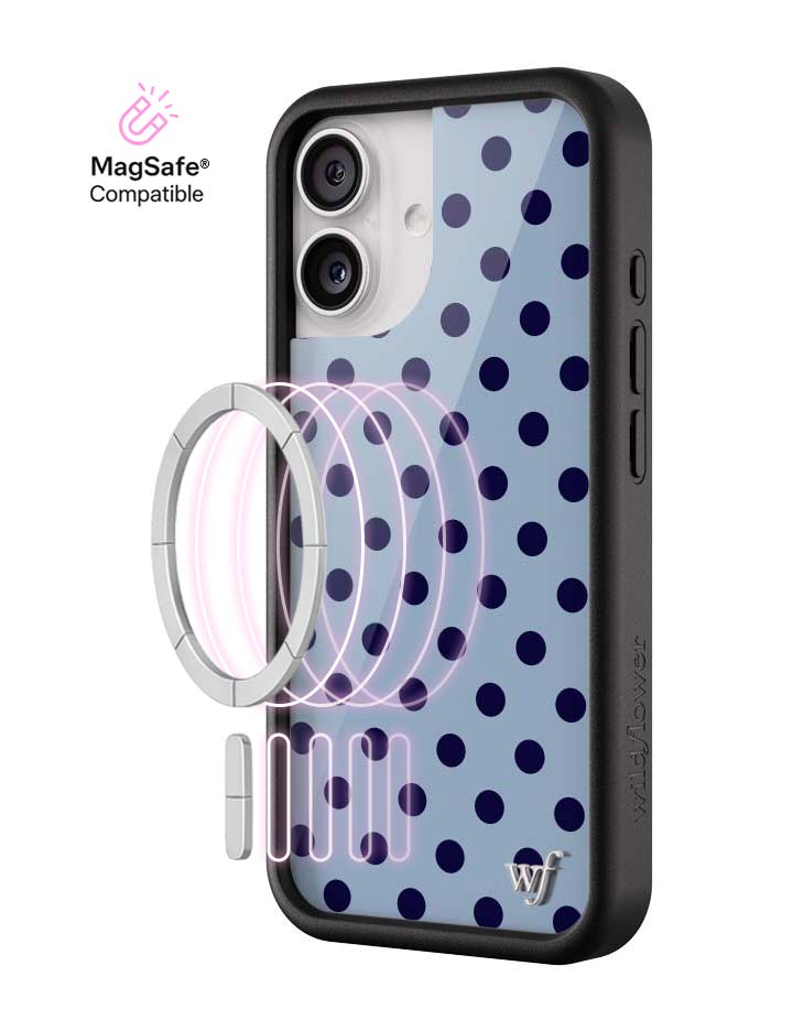 Polka Dot | Blue and Navy Blue iPhone Case