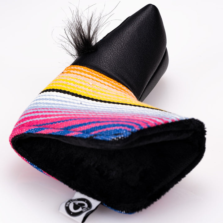 Mustache Sugar Skull - Blade Putter Cover Black