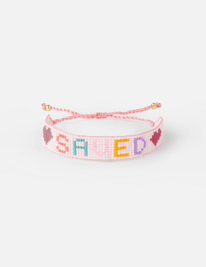 Saved Micro Bead String Bracelet