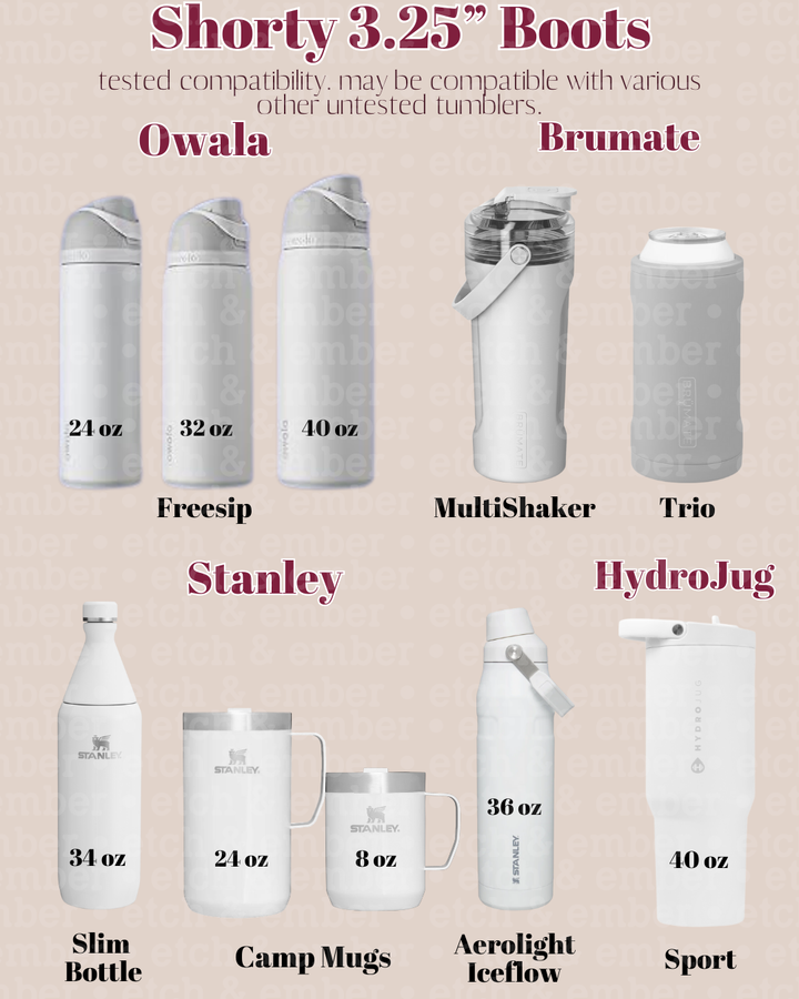 Be Mine 3.25” Shorty Tumbler Boot