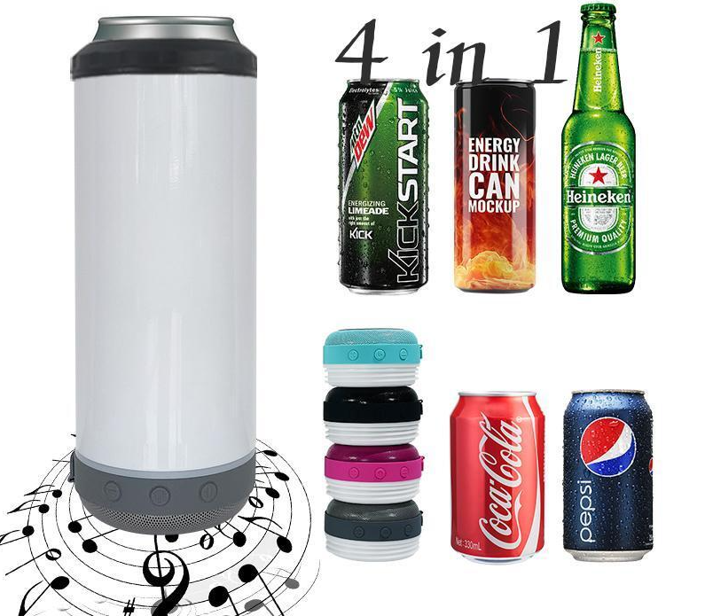 Bulk 4 in 1 Koozie Stainless Steel Insulated Can Cooler Beer