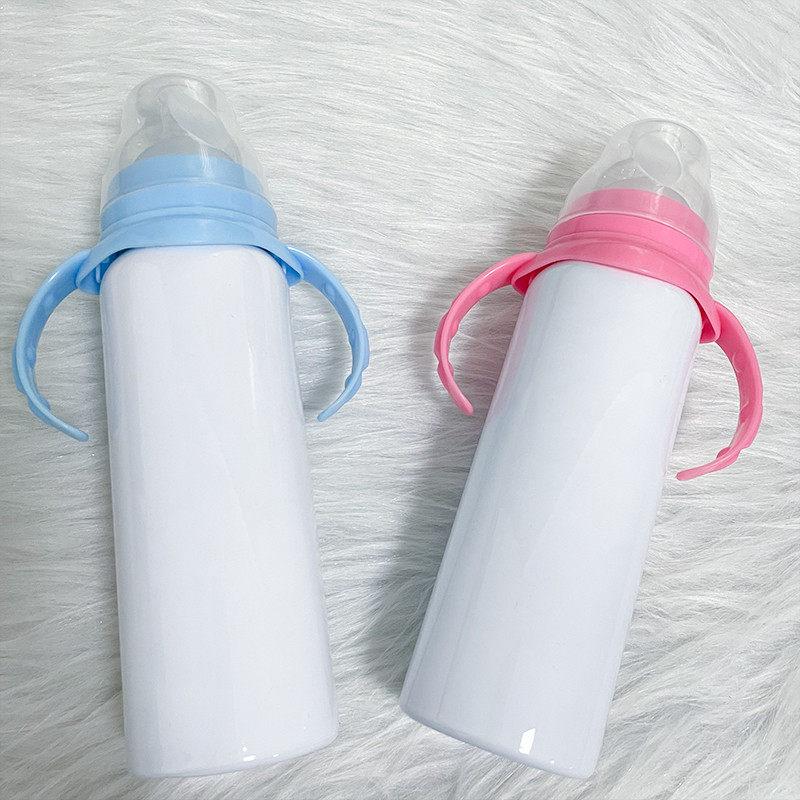 Blank 8oz Sublimation baby bottle (Blue or Pink)