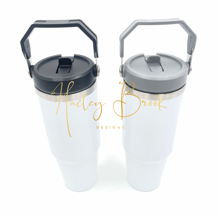 40oz Sublimation Tumbler w/ Handle stainless steel