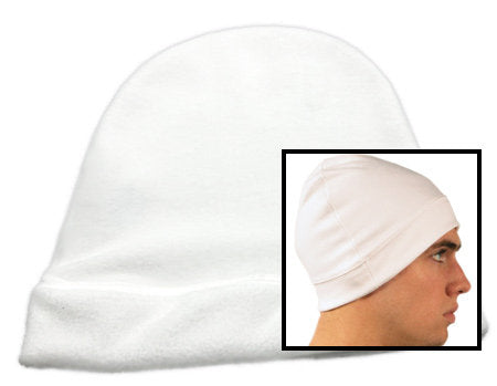 Sublimation Blank white Beanie Hat Skull Cap Super Soft Fabric