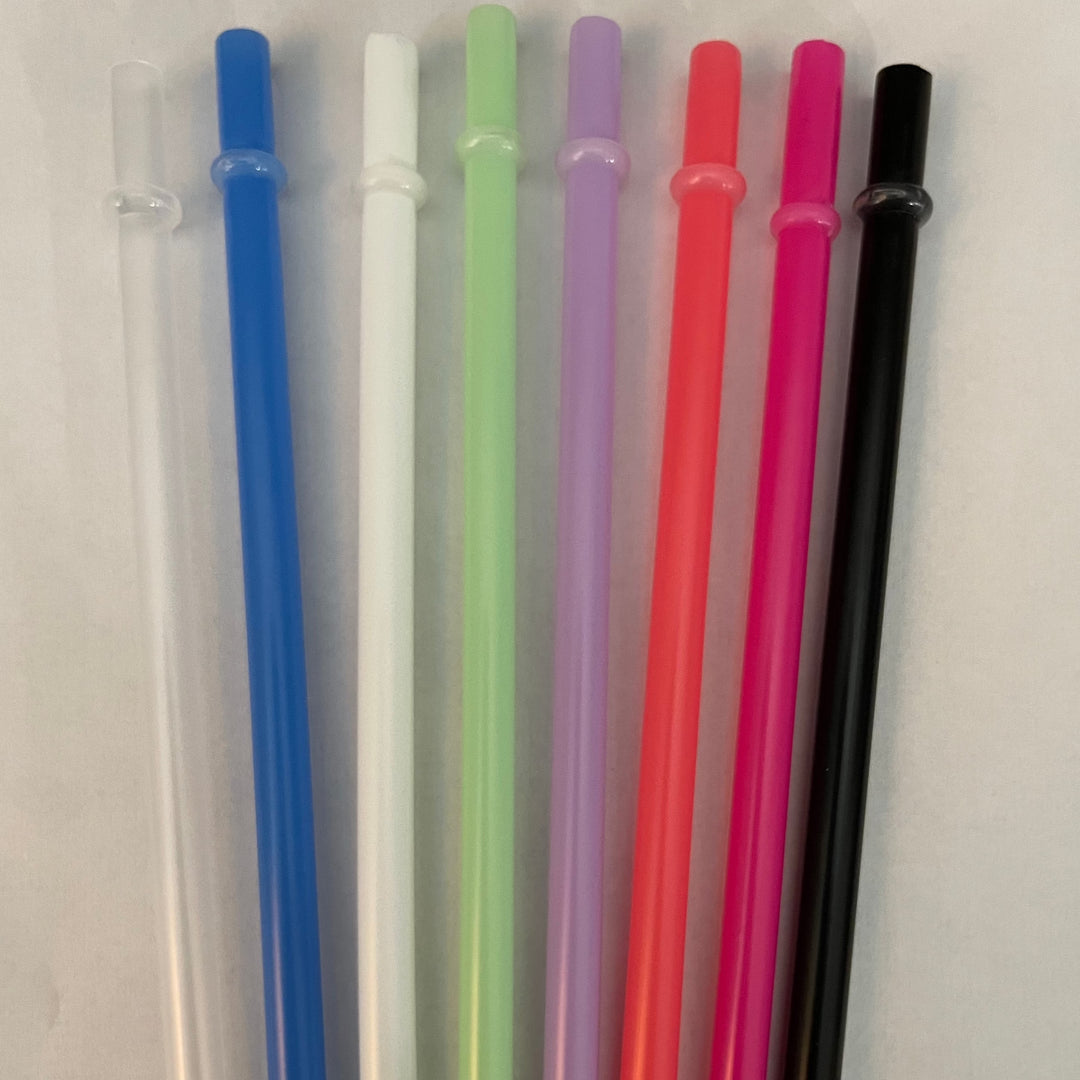 Plastic 10.5 Replacement Reusable Plastic Straw for Tumblers, Blue